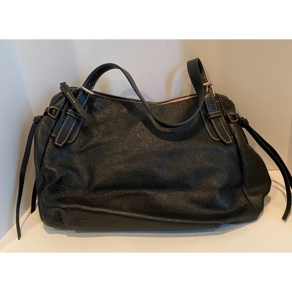 Dooney and Bourke Black Leather‎ Purse, satchel style, beautiful detail - Picture 4 of 15